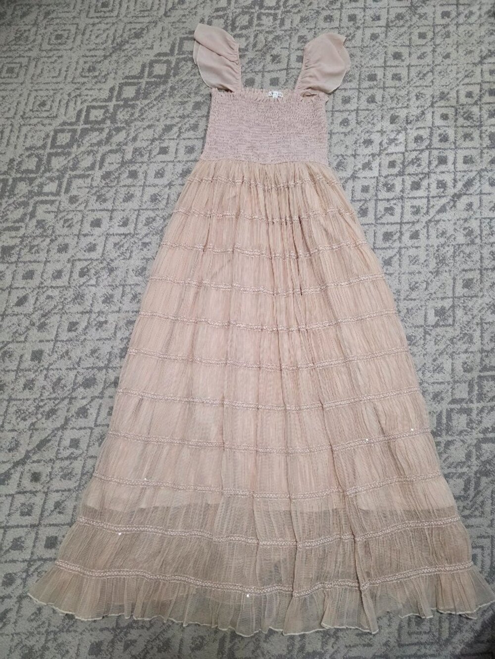 Women's Marabella Dress (natural chiffon) - Large